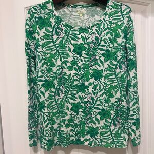 Lilly Pulitzer, Etta long sleeve shirt, Size XL, $18, Original $68